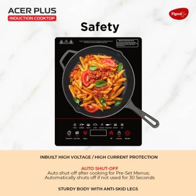 PIGEON Acer Plus Inducton Cooktop (1800 Watts, Pack of 1)