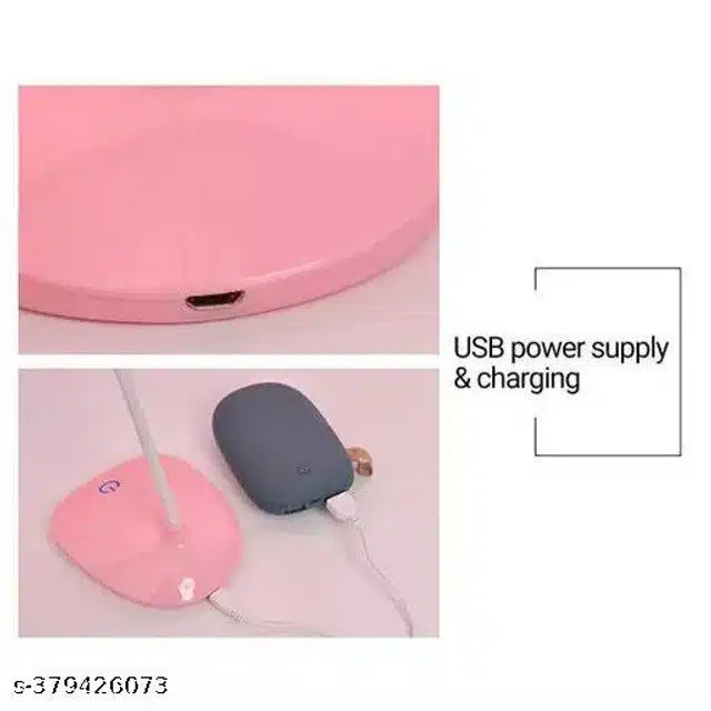 Plastic Table Lamp (Pink)