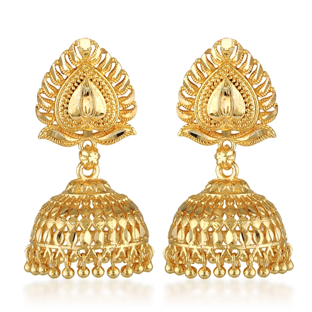 Alloy Earrings for Women & Girls (Gold, Set of 1)