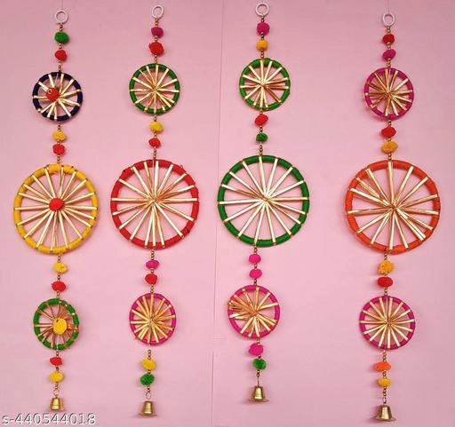 Fancy Toran for Diwali Decoration  (Multicolor, Pack of 5)