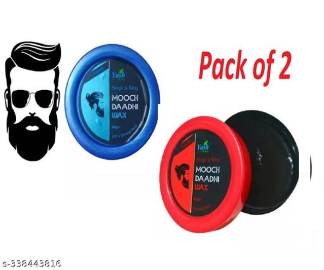 Yash Much Beard Wax (50 g, Pack of 2)