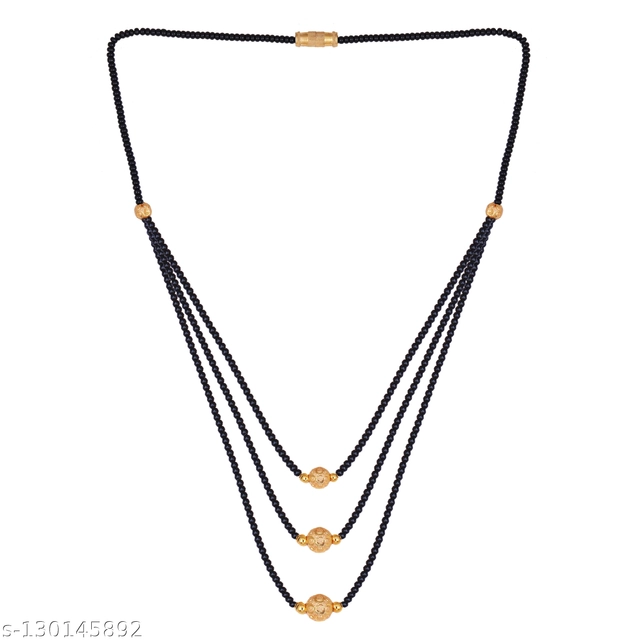 Alloy Gold Plated Mangalsutra for Women (Gold)