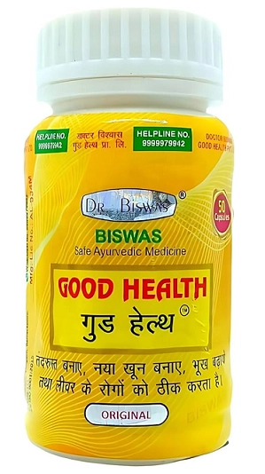 Dr.Biswas Ayurvedic Good Health 50 Pcs Capsules (Pack of 1)