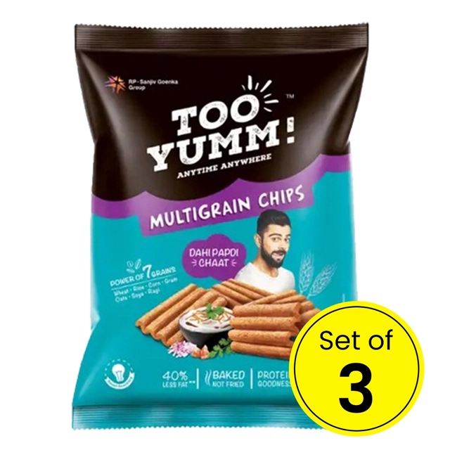 Too Yumm Multigrain Dahi Papdi Chaat 3X45 g (Pack Of 3)