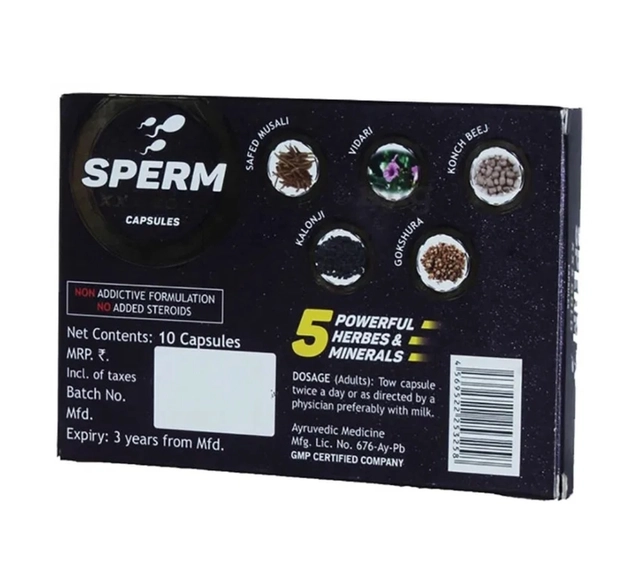 Sperm XXX Gold 10 Pcs Capsules (Pack of 2)