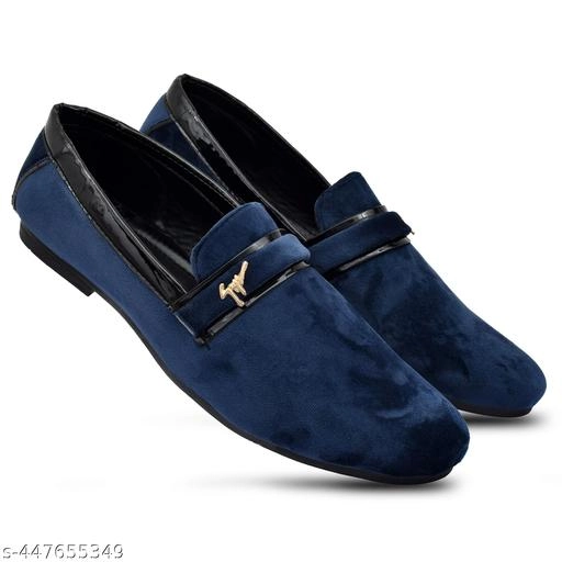 Loafers for Men (Navy Blue, 6)