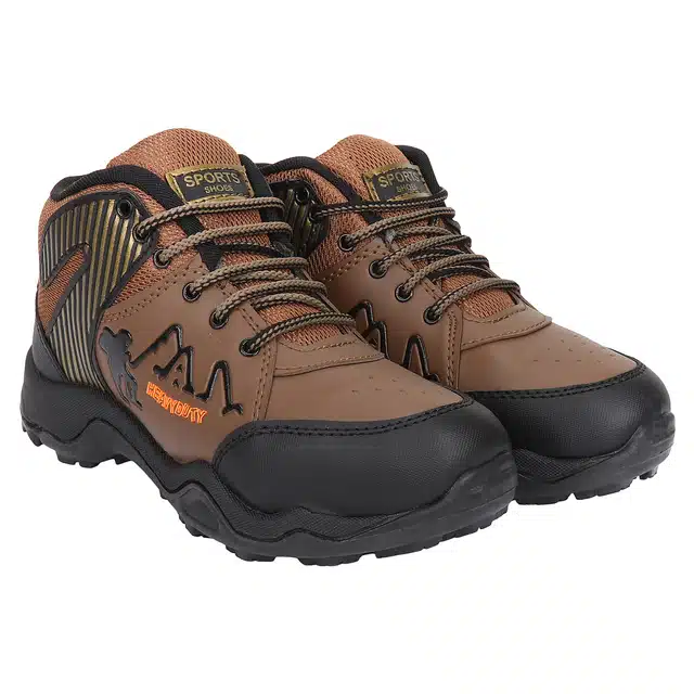 Men's Trekking Shoes (Brown, 7) (VI-638)
