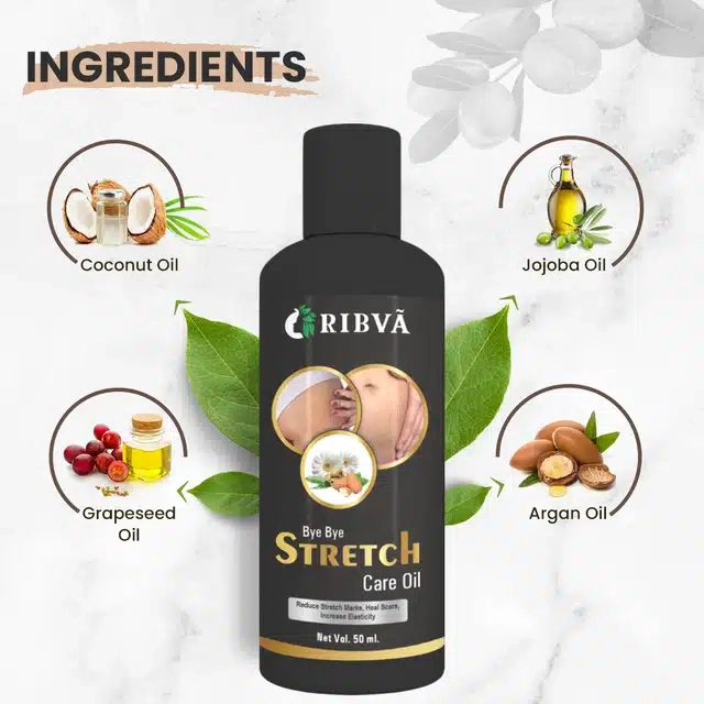 Ribva Stretch Marks Removal Oil, Reduce Scar (50 ml)