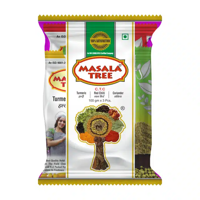 Masala Tree CTC Powder Combo (Haldi+Laal Mirch+Dhania) 3X100 g