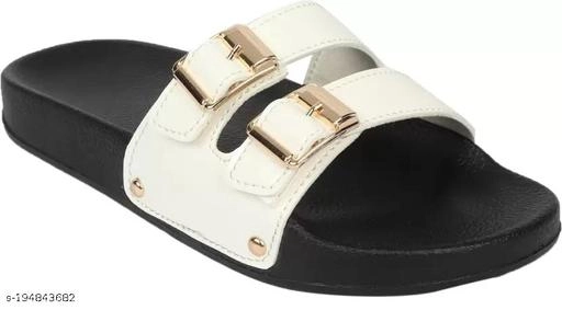 Sliders for Women (White & Black, 3)