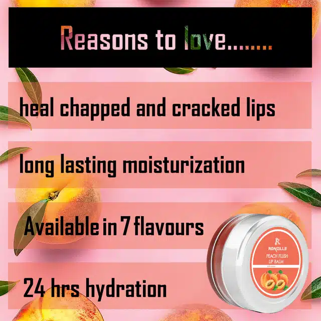 Ronzille Peach Flush Lip Balm (8 g)