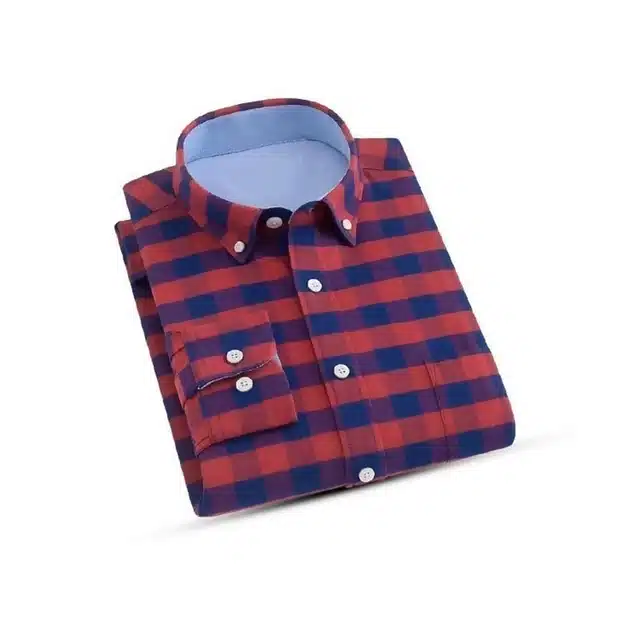 Exclusive Long Sleeves Shirt for Men (Red, M) (JME-29)