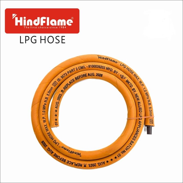 Hindflame HOSE PIPE 1.5mm With reinforced rubber Hose Pipe  (150 cm, Pack of 1)