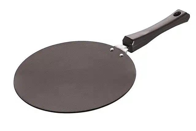 NIRLON Aluminium Roti Tawa (Black, 28 cm)