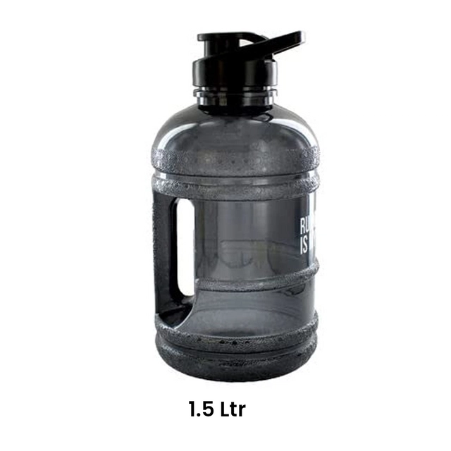 MAGIC PLUS Gym Water Bottle/ Protein Shaker Bottle/ Water Gallon (1.5 Ltr, Black)