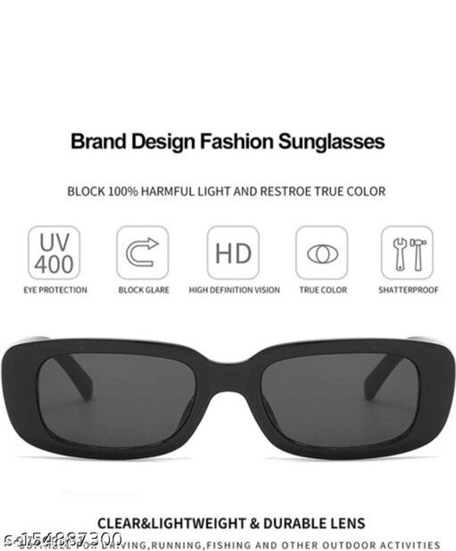 UV Protected Sunglasses for Men & Women (Black)