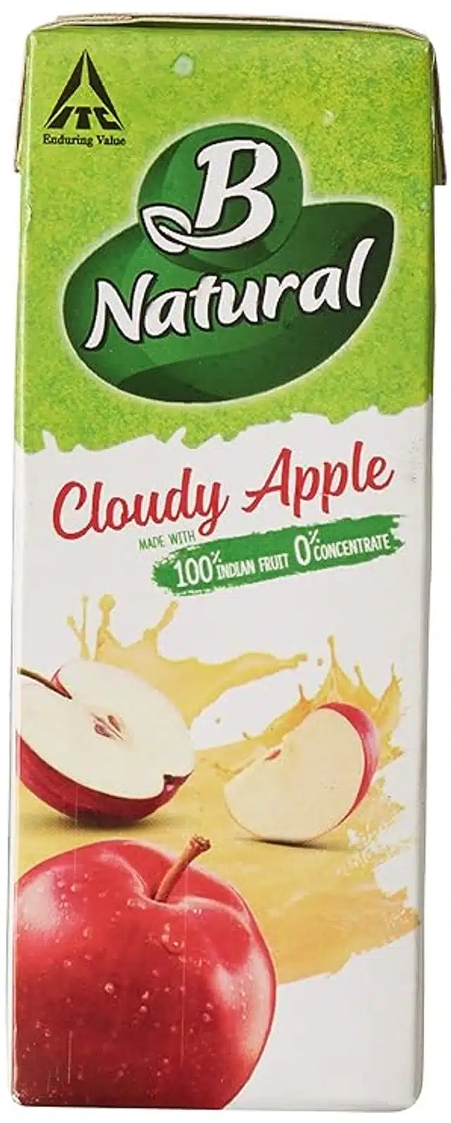 B Natural Apple Fruit Juice 4X180 ml (Pack of 4)