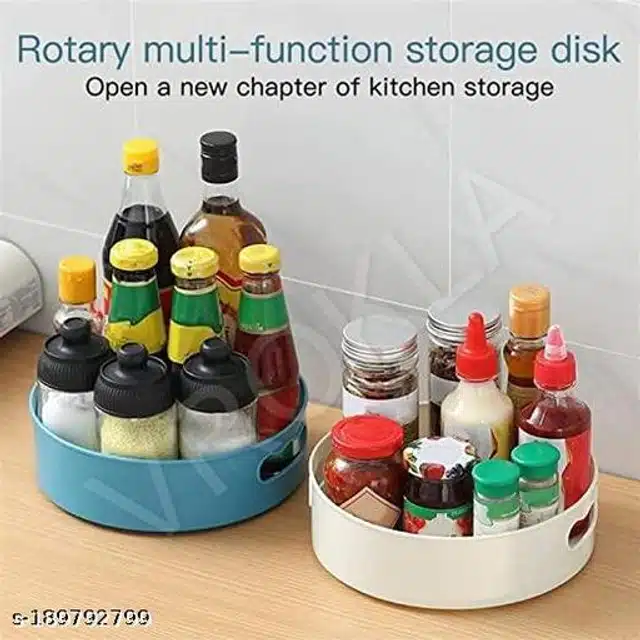 Rotating Kitchen Organizer Tray (Multicolor, Pack of 2)