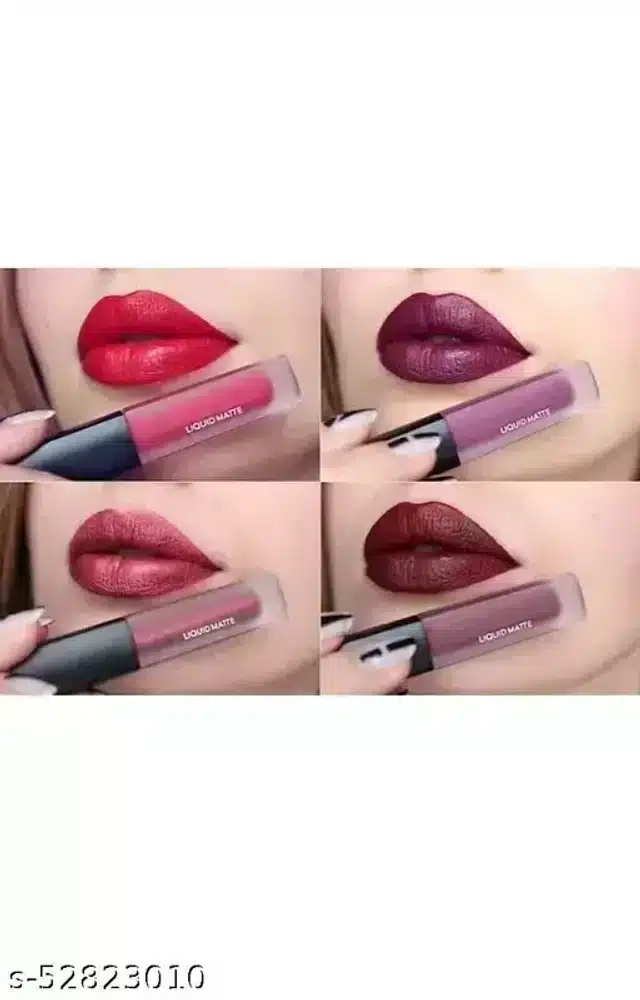 Liquid Matte Lipsticks (Multicolor, Pack of 8)