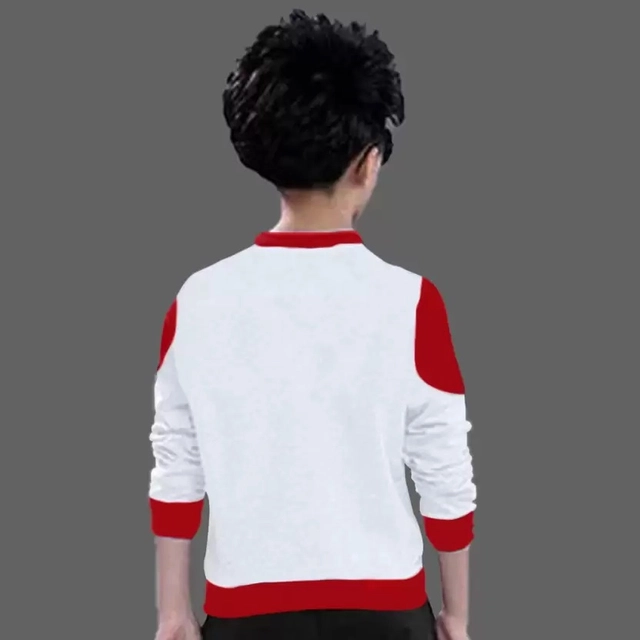 Cotton Blend Round Neck T-Shirts for Boys (Red, 2-3 Years)