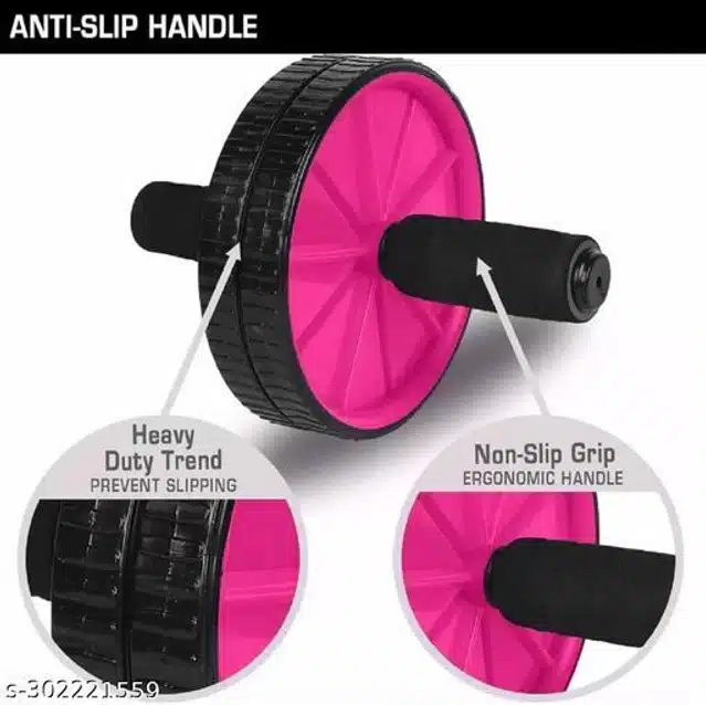 Ab Wheel Roller (Black & Pink)