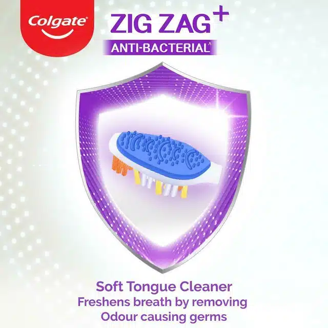 Colgate ZigZag Antibacterial Soft Bristle Toothbrush 6 Pcs