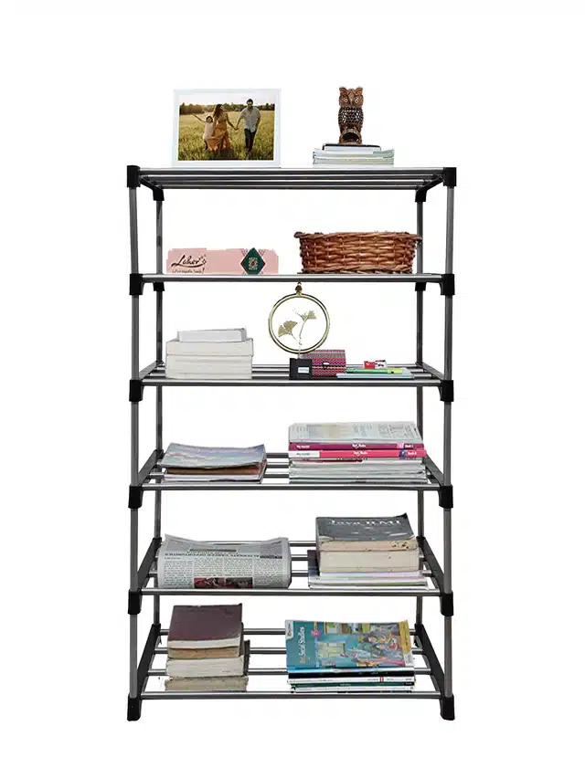 6 Layers Book Shelf (Black)