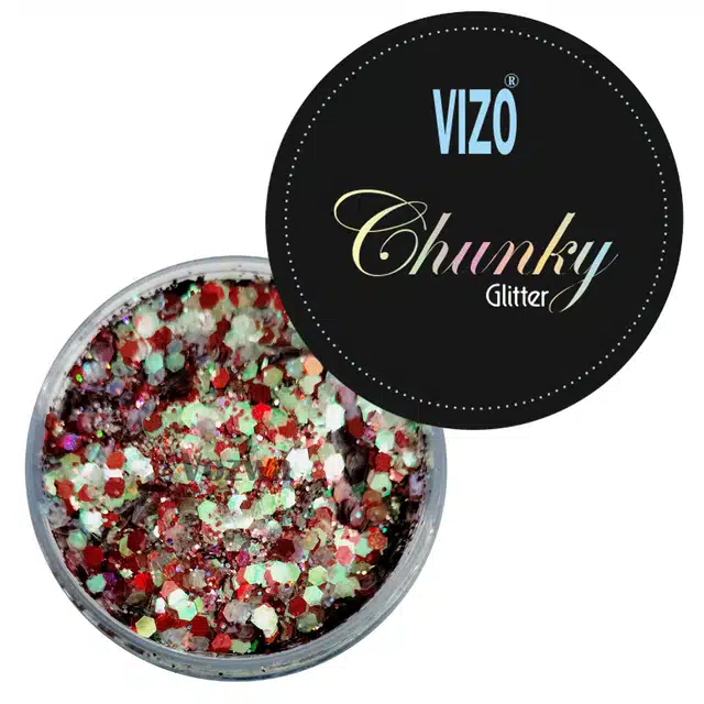 Vizo Chunky Eye Makeup Glitter Powder (Multicolor)