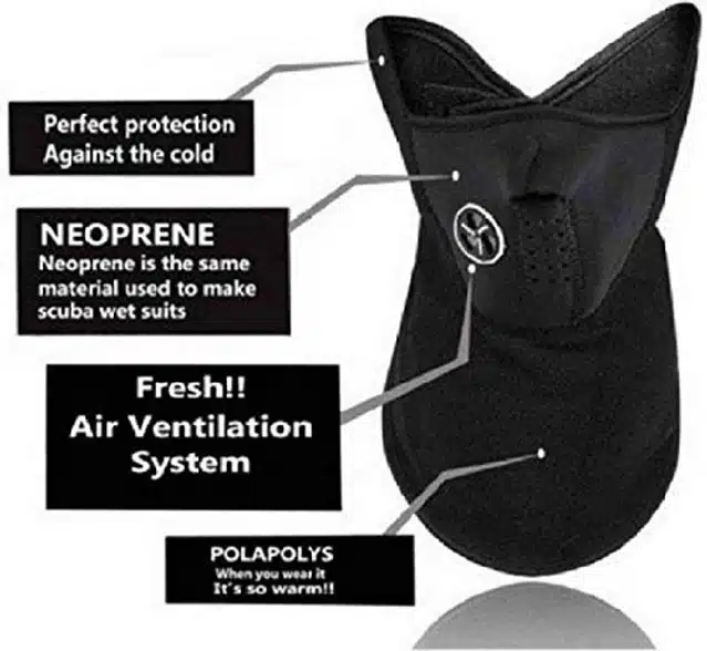 Nawani Anti Pollution Protective Face Mask (Black)