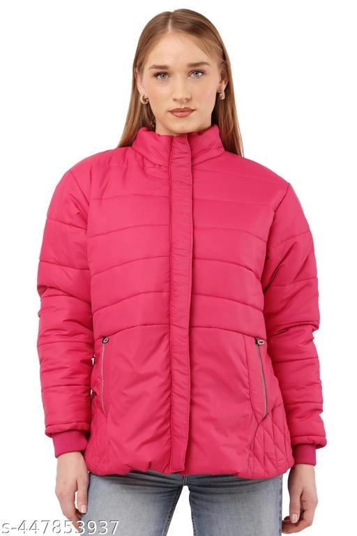 Nylon Jacket for Women (Pink, L)