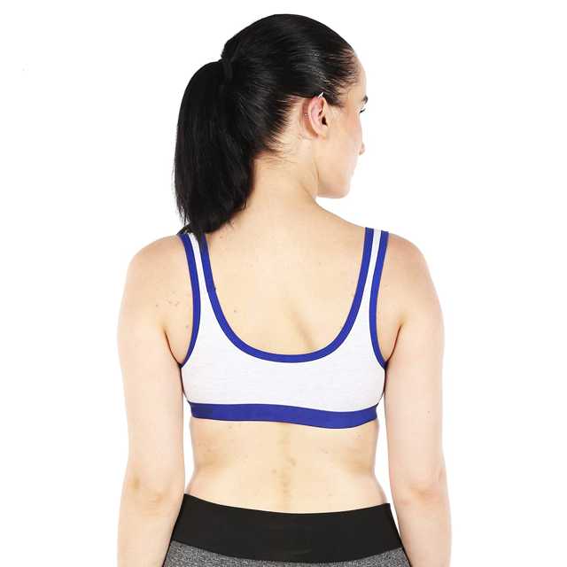 Comfystyle Womens Cotton Non Padded Non-Wired Sports Bra (Pack Of 3) (Multicolor, 34) (C-81)