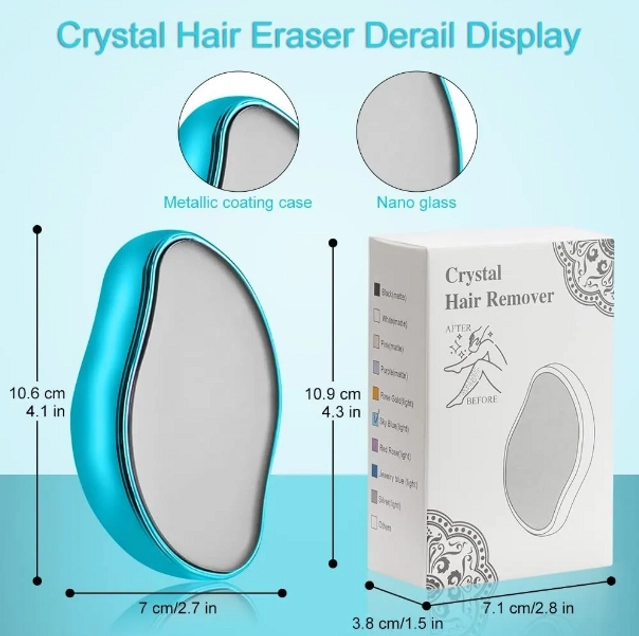 Painless Crystal Body Hair Remover for Men & Women (Multicolor)