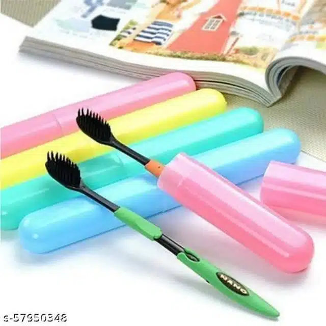 Toothbrush Cover (Multicolor, Pack of 8)