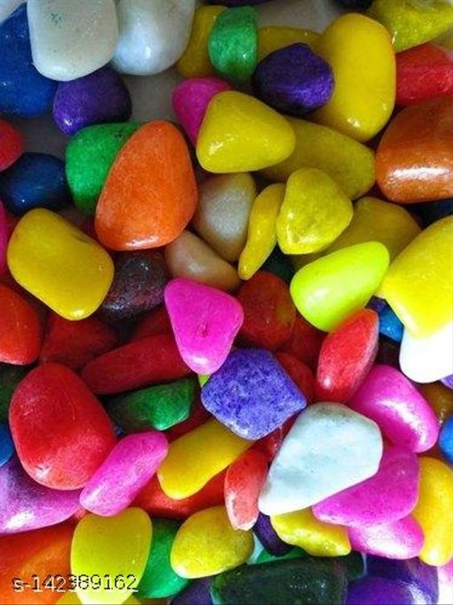 Decoration Colorful Pebbles Stones (Multicolor, 4000 g)