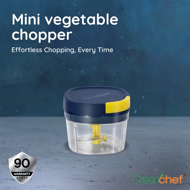 Plastic Greenchef Mini Vegetable Chopper (650 ml, Blue)