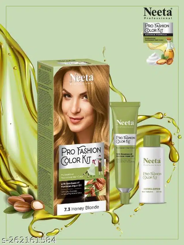 Neeta Professional Fashion Permanent Hair Color (Honey Blonde, 100 g)