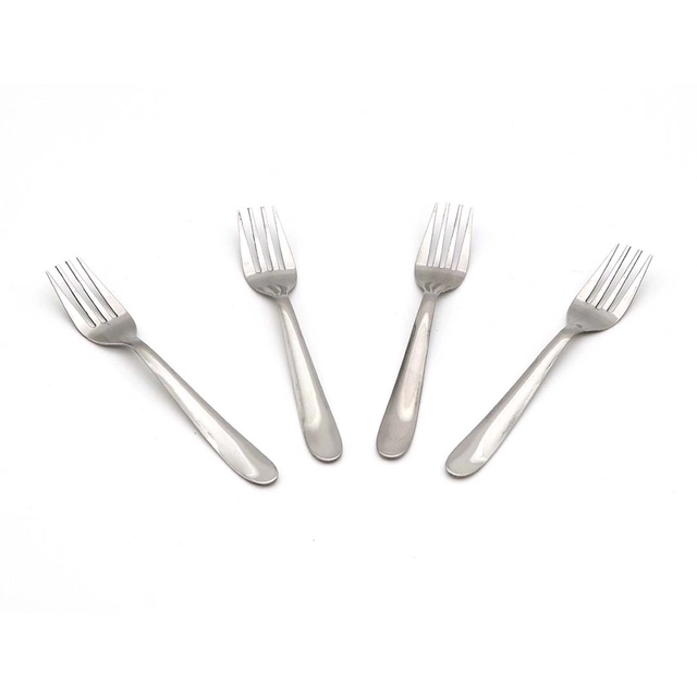 JENSONS Steel Baby fork (2.5 cm each, Pack of 4)