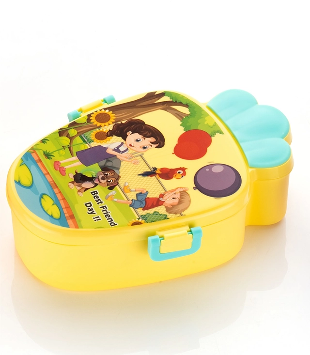 Plastic Lunch Box for Kids (Multicolor)