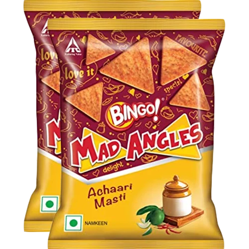 Bingo Mad Angles Achaari Masti Namkeen 66 g (Set Of 2)