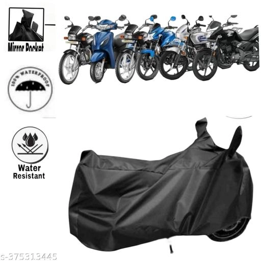 Polyester Cover for Motorcycle (Black)