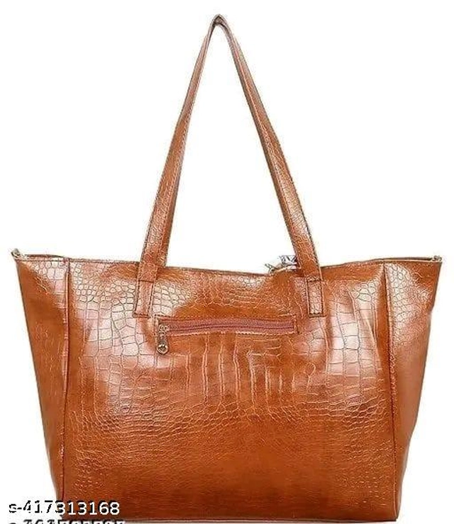 PU Handbag for Women (Tan)