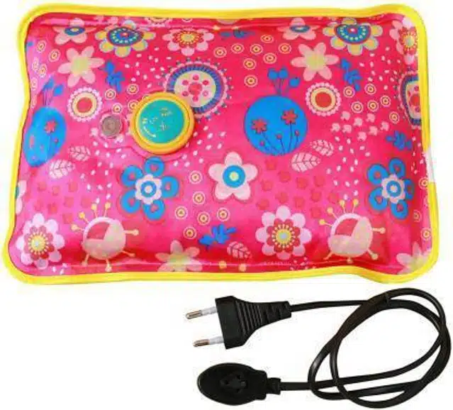 Electric Hot Water Bag for Pain Relief (Multicolor, 1 L)