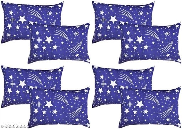 Cotton Pillow Covers (Multicolor, 18x28 inches) (Pack of 8)