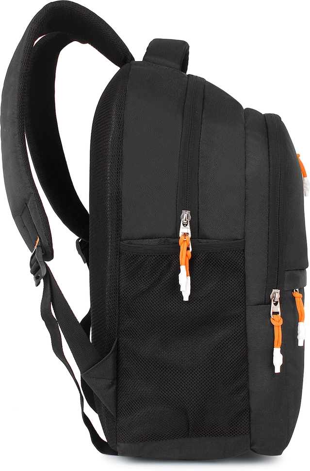 Polyester Laptop Backpack for Men & Women (Black, 30 L)