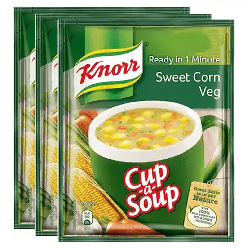 Knorr इंस्टेंट स्वीट कॉर्न कप सूप 3X9.5 g (सेट ऑफ़ 3)