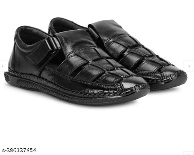 Sandals for Men (Black, 7)