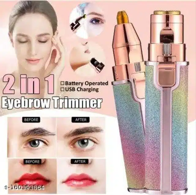 2 in1 Eyebrow Trimmer (Multicolor)