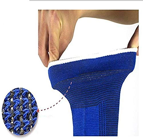 Polyester Solid Knee Sleeves for Women (Blue, Set of 1)