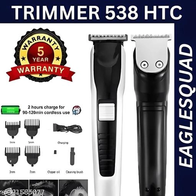 Plastic Rechargeable Trimmer for Men (Black, White)