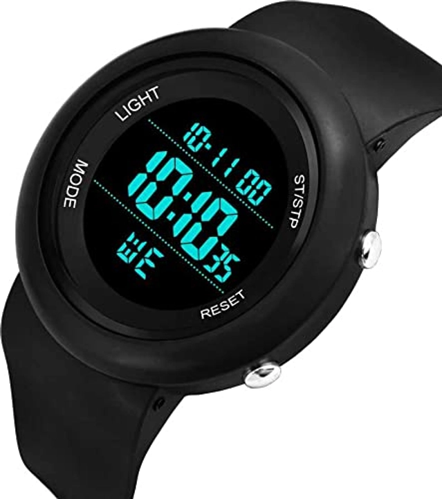 Adidas Round Shaped Digital Watch for Men & Boys (Black)